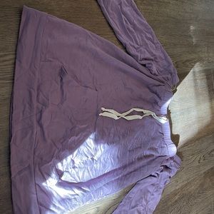 Maternity off the shoulder sweatshirt